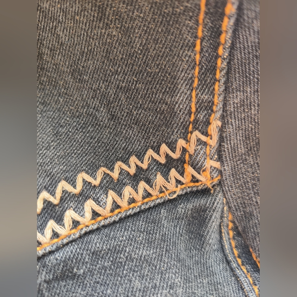 Denim Button Jacket - image 7